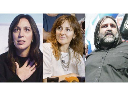 María Eugenia Vidal, Soledad Acuña y Roberto Baradel.