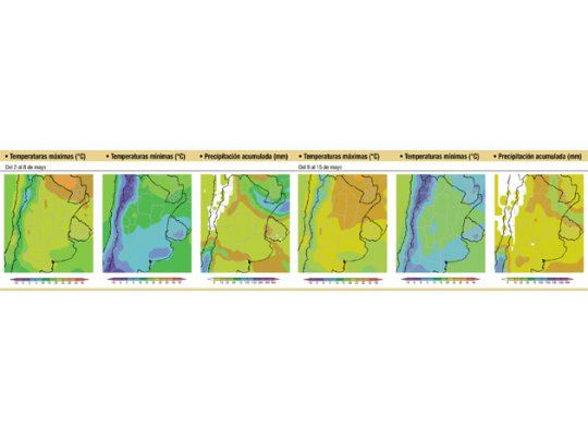 Lloverá sobre el nordeste y el centro este del área agrícola