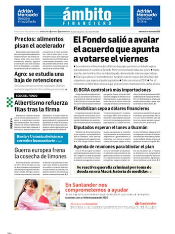 Tapa Edicion Impresa del 2022-03-04