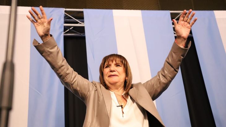 Patricia Bullrich en el cierre de la campaña porteña del PRO. 