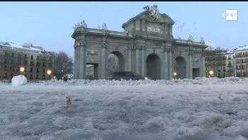 Madrid tuvo una histórica helada con récord de -10,8 ºC