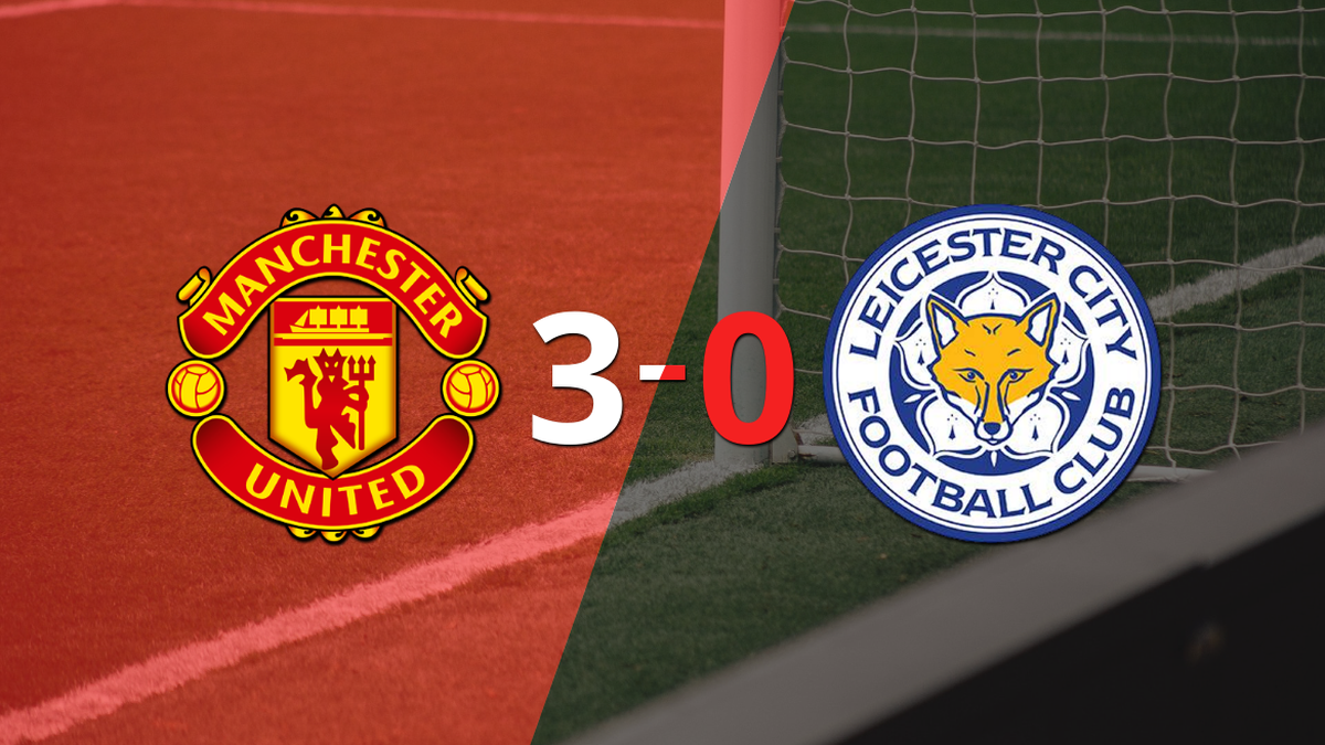 Manchester United Golea 3-0 A Leicester City Y Marcus Rashford Firma ...