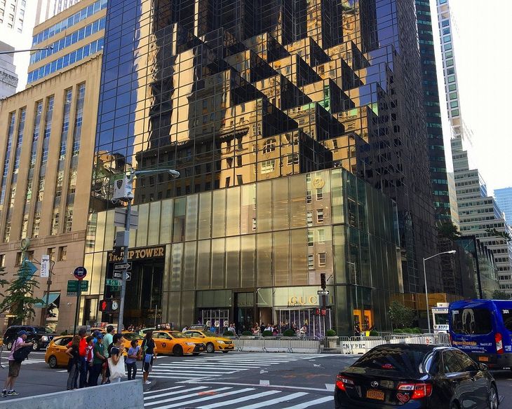The iconic Trump Tower on Fifth Avenue. The iconic Trump Tower on Fifth Avenue.