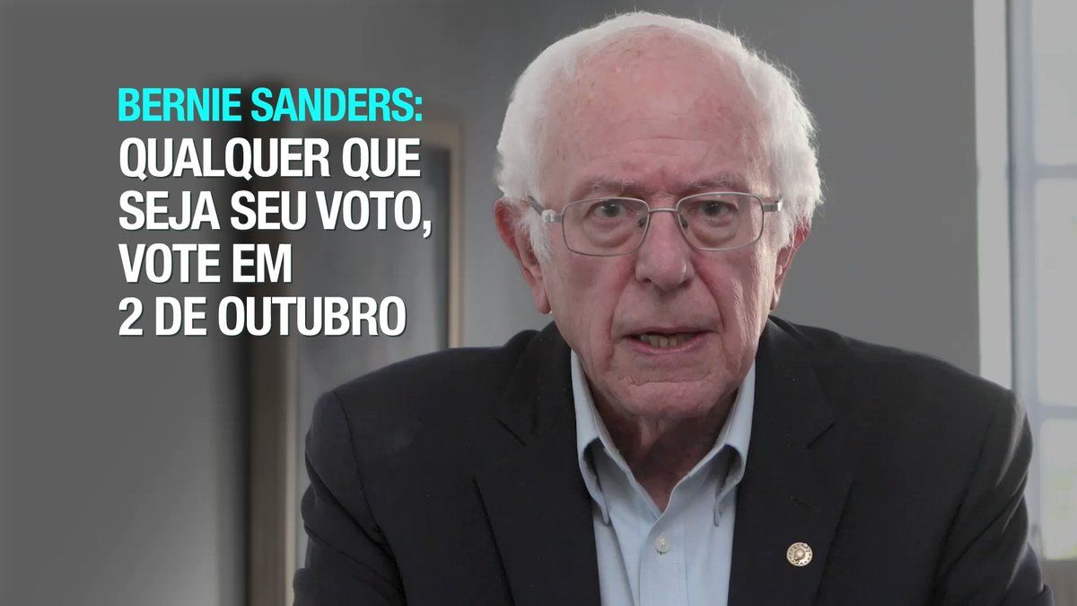 Senator Bernie Sanders reminds Bolsonaro that the world is watching