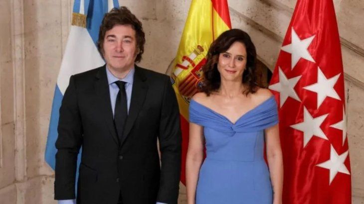 Archivo. Ayuso busca reunirse con Milei.