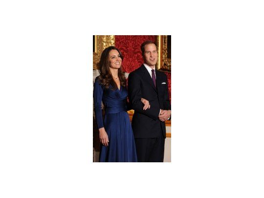 El Príncipe William y su prometida, Kate Middelton.