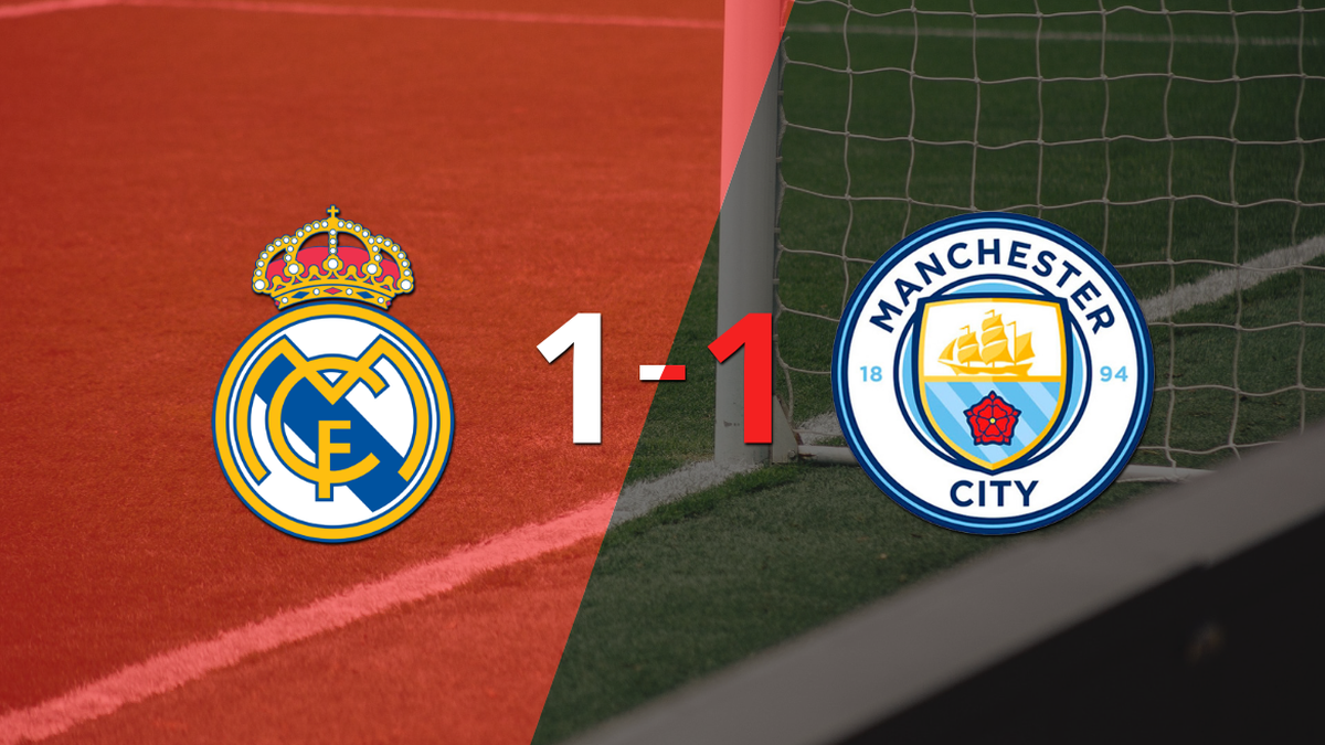 Manchester City se llevó un empate en la ida frente a Real Madrid
