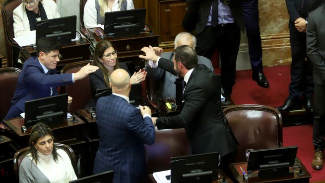 Bloque de La Libertad Avanza en el Senado.