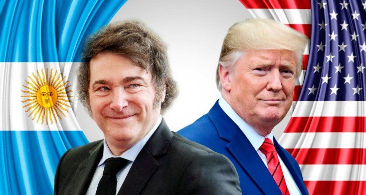 Trump y Milei, con semejanzas en lo ideológico pero diferencias en un aspecto de la economía.