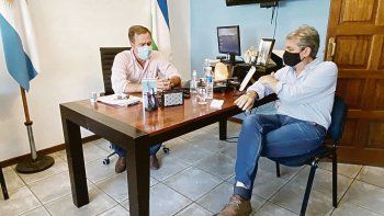 diálogo. Federovisky se reunió en El Bolsón con el intendente Pogliano.