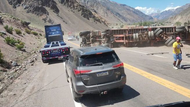 Accidente en la Ruta Nacional 7, en Mendoza.