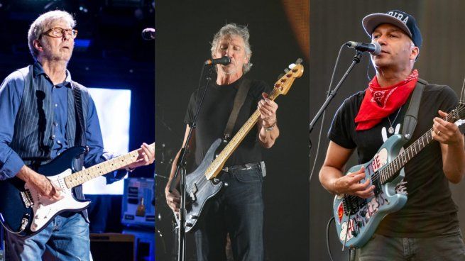Eric Clapton, Roger Waters, Tom Morello