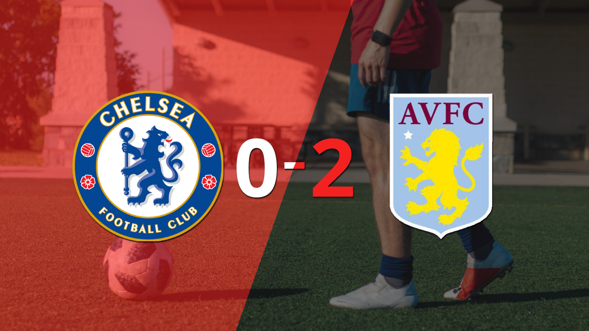 Aston Villa was superior and beat Chelsea by two goals at the Stamford Bridge stadium