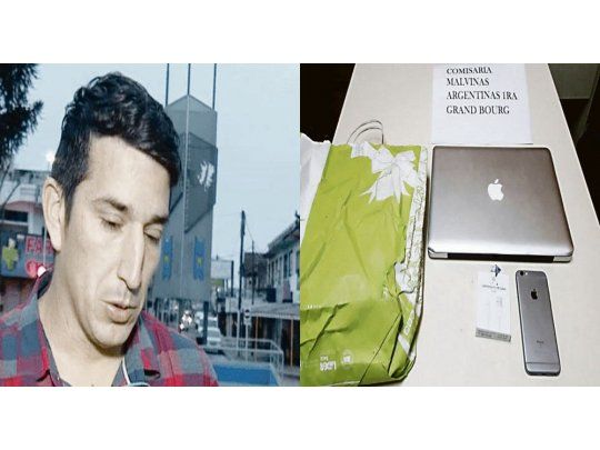 Recuperada. El padre de Valentina, una de las víctimas fatales en Mendoza, recuperó la PC que era de su hija.