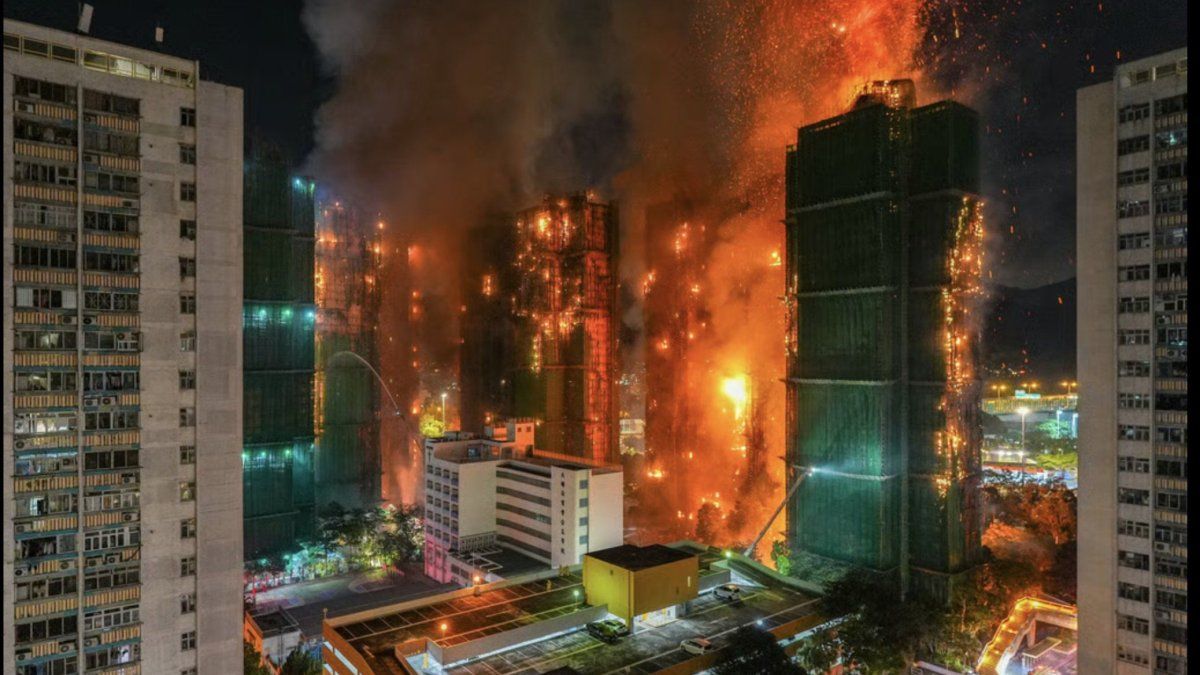 Un incendio a gran escala en Hong Kong provocó al menos 36 muertos
