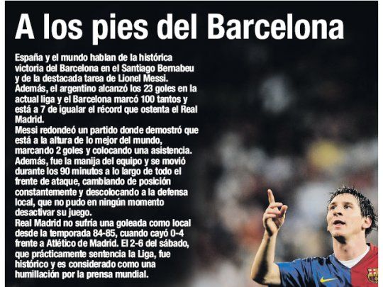 A los pies del Barcelona