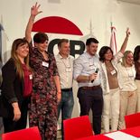 Leonel Chiarella en el centro de la imagen junto a los representanes de la UCR. Leonel Chiarella en el centro de la imagen junto a los representanes de la UCR.