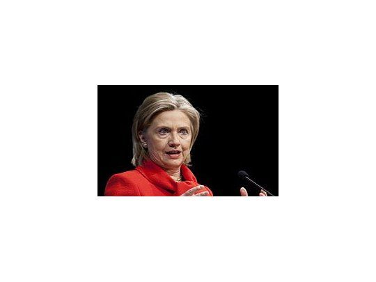 Hillary, durante la exposición en la que embistió contra China.
