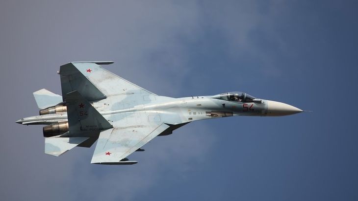 Russian fighter Su-27.