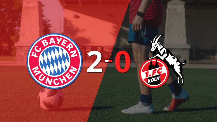 Con dos goles, Bayern Múnich se impuso a Colonia en el estadio Allianz Arena