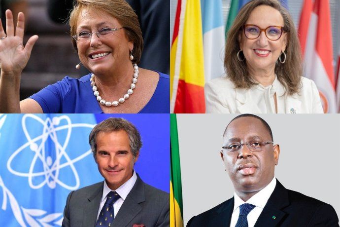 Los cuatro candidatos para liderar la ONU. Los cuatro candidatos para liderar la ONU.