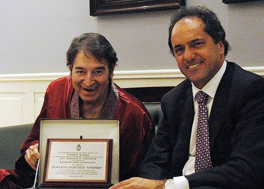 Junto con el Gobernador de Buenos Aires, Daniel Scioli.