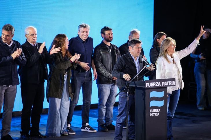 El búnker de Fuerza Patria, el domingo por la noche. El búnker de Fuerza Patria, el domingo por la noche.