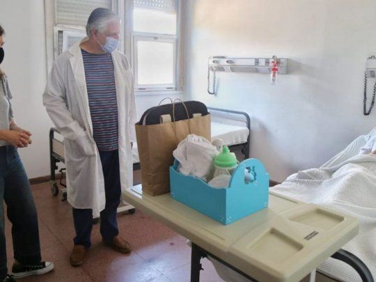 Fernanda Raverta en el Hospital Materno Infantil de Mar del Plata