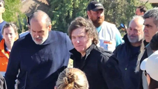 Javier Milei y Federico Susbielles, intendente de Bahía Blanca.