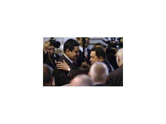 Maduro fue nombrado vicepresidente el miércoles, durante la ceremonia de proclamación de Chávez como presidente electo.