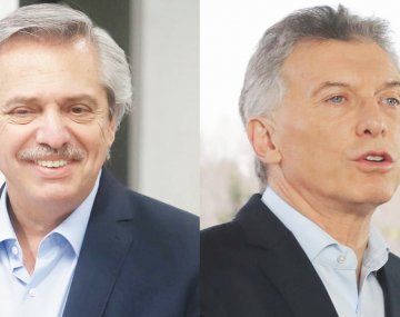 Alberto Fernández y Mauricio Macri.