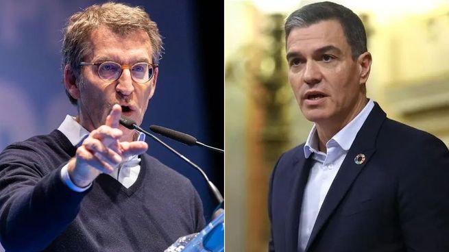 Alberto Núñez Feijóo y Pedro Sánchez.