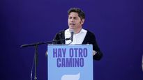 Axel Kicillof este sábado, durante un acto en La Plata.
