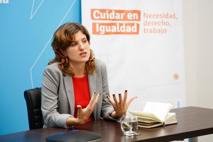 Lucía Cirmi, directora nacional de Políticas de Cuidado.