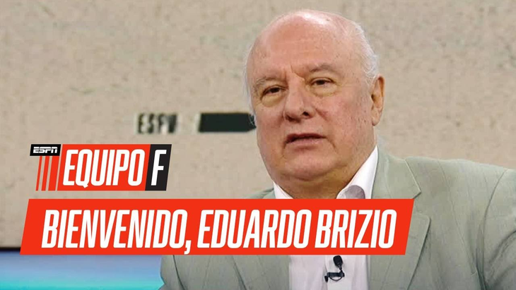 La placa de bienvenida que le hicieron a Eduardo Brizio en ESPN. La placa de bienvenida que le hicieron a Eduardo Brizio en ESPN.