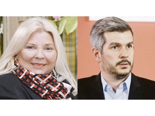 Elisa Carrió y Marcos Peña