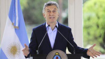 El presidente, Mauricio Macri, al anunciar el paquete de medidas económicas post-PASO desde la Quinta de Olivos.