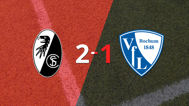 Friburgo logra 3 puntos al vencer de local a Bochum 2-1
