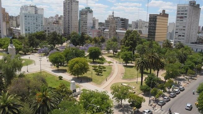 La ciudad de Bahía Blanca, afectada por las inundaciones y el temporal del fin de semana.