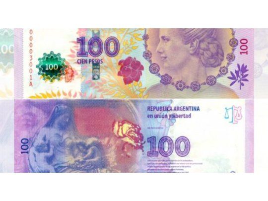 Alertan sobre billetes falsos con la imagen de Evita