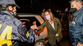 Sabina Frederic recorrió los controles en los accesos.