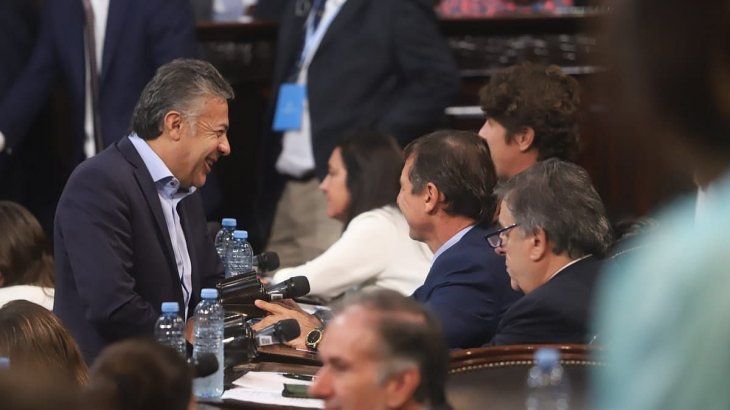 La bancada de Juntos por el Cambio en el Congreso.