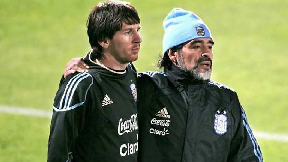 La particular conversación entre Messi y Maradona que ilusiona y emociona a todos