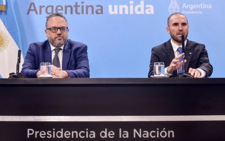 Los ministros de Desarrollo Productivo, Matías Kulfas, y de Economía, Martín Guzmán.&nbsp;
