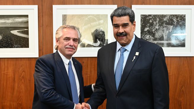Alberto Fernández y Nicolás Maduro se reunieron en Brasilia.&nbsp;