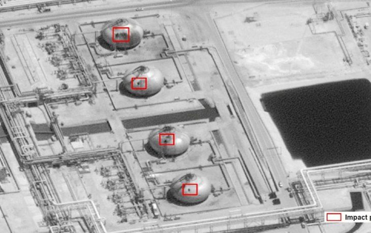 Blancos. Imágenes satelitales muestran las instalaciones petroleras sauditas atacadas, cuáles fueron impactadas y los daños resultantes.