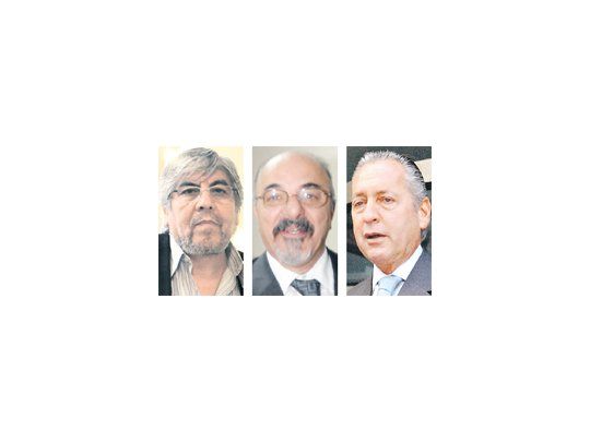 Hugo Moyano, Carlos Tomada, Daniel Funes de Rioja