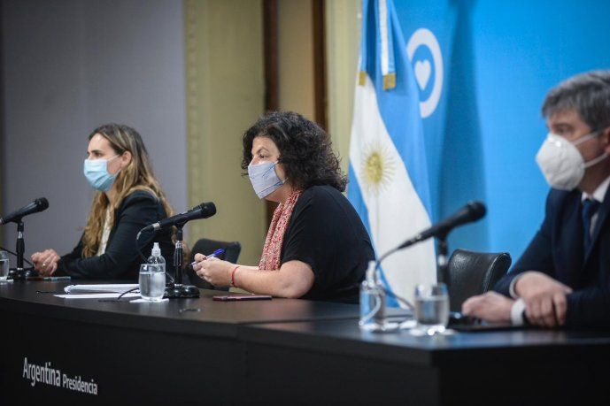 La ministra de Salud Carla Vizzotti brindó su conferencia de prensa semanal. 