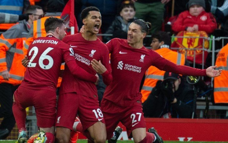 historico: el liverpool goleo al manchester united en la premier league