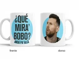 Furor. La frase de Messi ya se hizo distintos productos para vender.